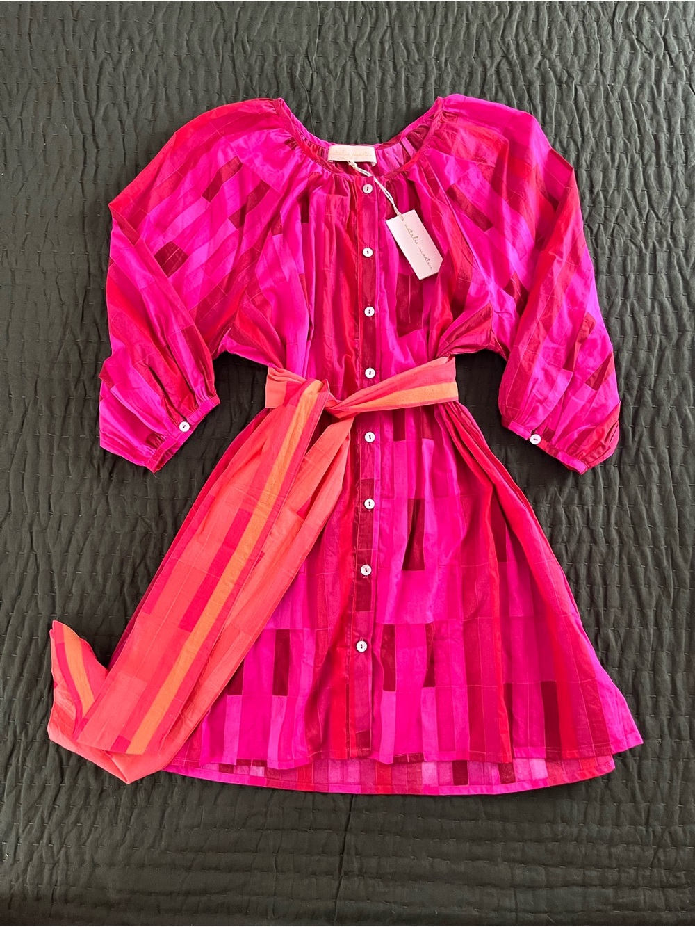 Natalie Martin Alex Short dress Sea Glass Pink - Picture 6 of 9